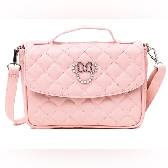 NWT Buckle Down Disney’s Minnie Mouse quilted pearl crossbody - Picture 1 of 6